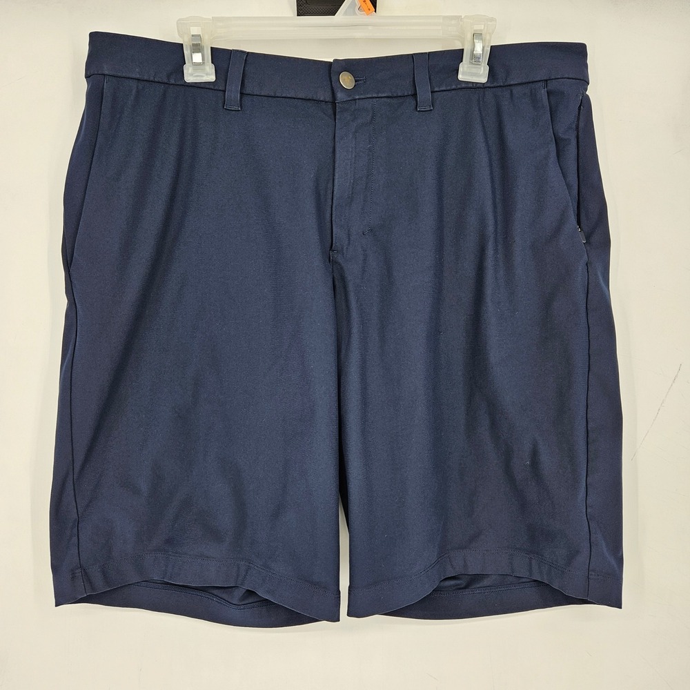 lululemon athletica Men's Flat Front Shorts - Navy Blue